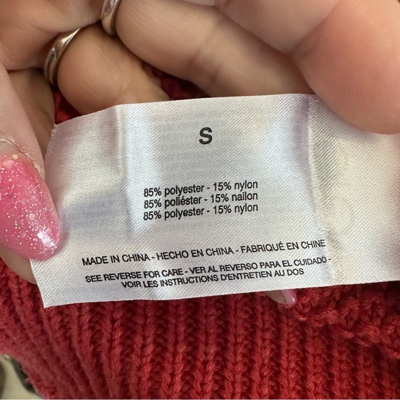 Jessica Simpson rust orange sweater Sz S - Picture 8 of 9